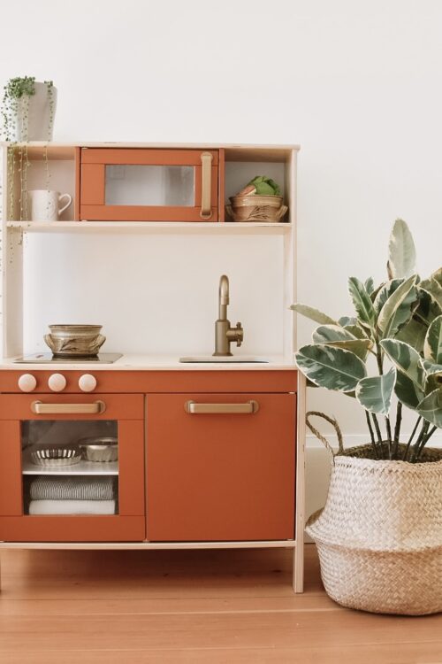 DIY Modern Boho Play Kitchen | IKEA Duktig Makeover