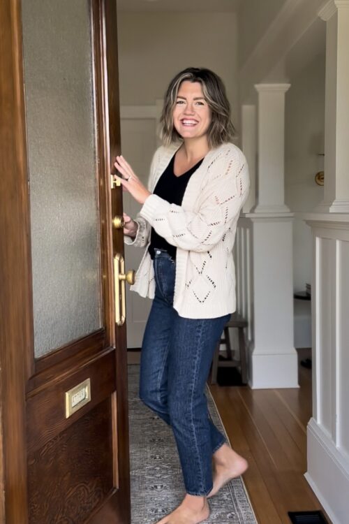 How to Refinish Your Wood Front Door (Without Removing it From the Hinges!)