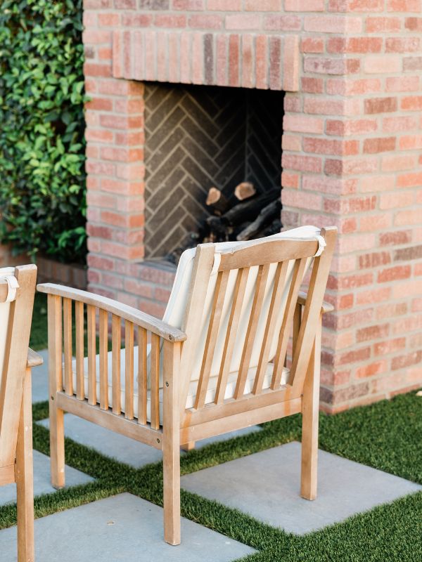 patio chairs, outdoor fireplace, patio decorating 